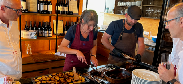 Verkostung von „Tapas von der alten Kuh“ und Schmorgericht